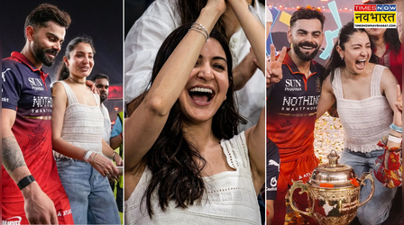 पति विराट का मैच देखने क्या पहनकर पहुंचीं अनुष्का शर्मा, RCB के लेडी लक की अदाएं हैं खास