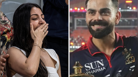 RCB की IPL 2026 जीत का Anushka Sharma ने मनाया जश्न, पति विराट कोहली को दी फ्लाइंग KISS