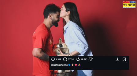 Anushka Sharma ने किया विराट कोहली के माथे पर KISS, मनाया RCB की जीत का जश्न