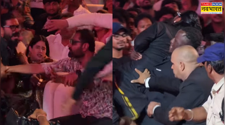 Ram Charan के फैन की वजह से Janhvi Kapoor को लग गई चोट!! वीडियो हुआ वायरल