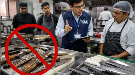 जंग लगे चाकुओं पर FSSAI का बड़ा एक्शन: होटल, रेस्टोरेंट और फूड फैक्ट्रियों को तुरंत रोकना होगा इस्तेमाल