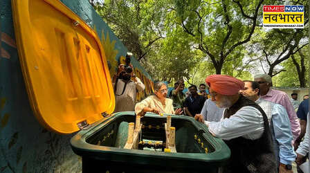 Delhi News: नवजीवन विहार पहुंचे एलजी, सफल जीरो वेस्ट कॉलोनी मॉडल का किया निरीक्षण