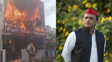 Lucknow Fire Tragedy: 'मारे गए लोगों के परिजन को एक-एक करोड़ रुपये मिले', अखिलेश यादव ने योगी सरकार से की बड़ी मांग