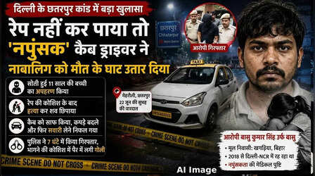Delhi News: रेप नहीं कर पाया तो 'नपुंसक' कैब ड्राइवर ने नाबालिग को मौत के घाट उतार दिया, हुए कई खुलासे