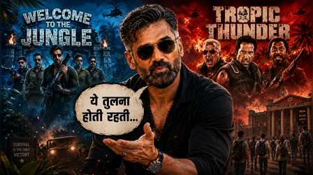 Welcome to the Jungle की Tropic Thunder से हो रही तुलना पर Suniel Shetty का दो-टूक जवाब, बोले "ये सब होता रहता..."
