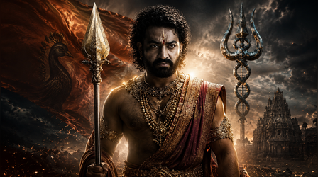 भगवान कार्तिकेय बनकर दुष्टों का नाश करेंगे Junior NTR!! फिल्म का पोस्टर हुआ आउट