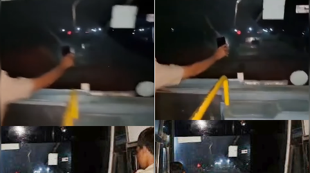कर्नाटक से आया अजीबोगरीब मामला, हेडलाइट हुई खराब तो मोबाइल टॉर्च के सहारे चली रोडवेज बस, देखें VIDEO