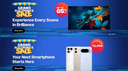 Vijay Sales Grand Electronics Sale: स्मार्टफोन से लेकर टीवी पर 65% की छूट, लैपटॉप भी मिल रहे सस्ते में