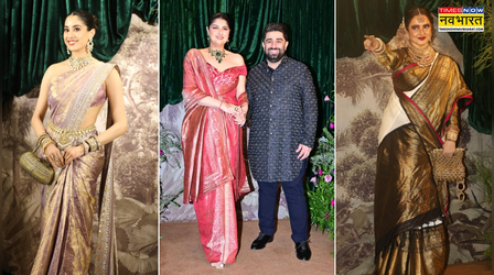 अंशुला कपूर के रिसेप्शन में कैसी लगीं जान्हवी-शनाया, रणवीर की बहन से लेकर रेखा जी तक का लुक रहा खास