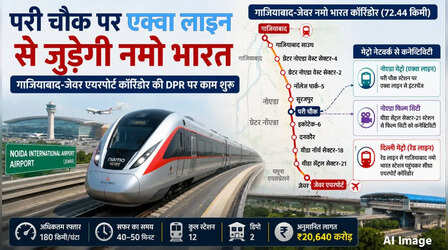 परी चौक पर एक्वालाइन से जुड़ेगी नमो भारत RRTS, जानें क्या होगा पूरा रूट