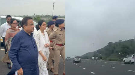 एक्सप्रेसवे पर 120 की रफ्तार, अचानक सामने आ गए लोग... रतलाम में नितिन गडकरी के काफिले के सामने पहुंचे ग्रामीण; टला बड़ा हादसा