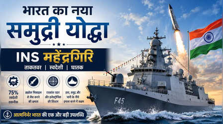 INS Mahendragiri: नौसेना को मिला ताकतवर युद्धपोत आईएनएस महेंद्रगिरि, ताकत जानकर पाक-चीन के छूटेंगे पसीने!