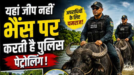 दुनिया की सबसे अनोखी पुलिस! जीप नहीं भैंस पर बैठकर करती है पेट्रोलिंग, अपराधियों के लिए है 'यमराज'