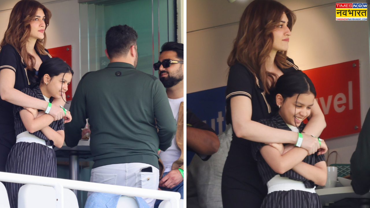 MS Dhoni की बेटी संग Kriti sanon ने बिताया टाइम, वायरल हुई फोटोज