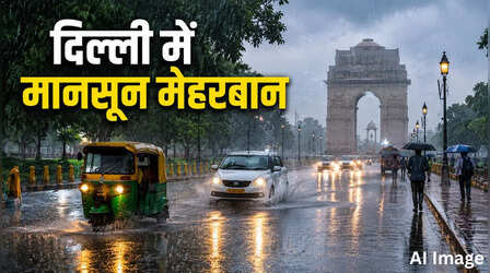 दिल्ली में फिर मानसून मेहरबान, आज दिनभर भारी बारिश का अलर्ट; 26 जुलाई तक झमाझम