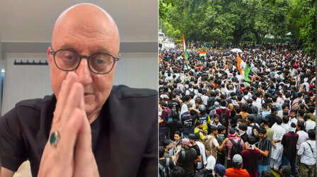 छात्र आंदोलन पर Anupam Kher का वीडियो वायरल, बोले- 'मैं दिल से आपके साथ हूं लेकिन...'