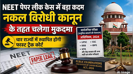 NEET Paper Leak: नकल विरोधी कानून के तहत चलेगा मुकदमा, 4 राज्यों में बनेंगी फास्ट-ट्रैक कोर्ट