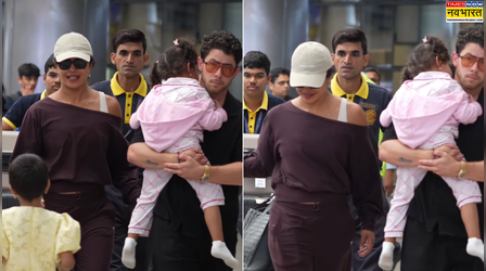 परिवार संग इंडिया पहुंचीं Priyanka Chopra, लाडली मालती मैरी को गोद में लिए नजर आए Nick Jonas