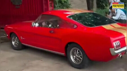 1970 मॉडल की Ford Mustang चलाते दिखे एमएस धोनी, वीडियो वायरल