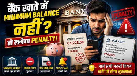 मिनिमम बैलेंस मेंटन न करने पर बैंक आपसे कितनी चार्ज करते हैं पेनल्टी?