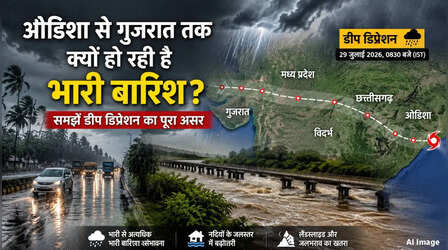 ओडिशा से गुजरात तक सेंट्रल इंडिया में क्यों हो रही है भारी बारिश, क्या कहता है मौसम विभाग