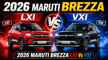 2026 Maruti Brezza का बेस वेरिएंट LXI लें या मिड वेरिएंट VXI, पहले समझें किस में क्या मिल रहा