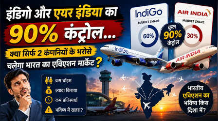 उड़ानें महंगी, विकल्प कम: इंडिगो-एयर इंडिया के भरोसे कब तक? समझें क्यों चाहिए एक और बड़ी एयरलाइन?