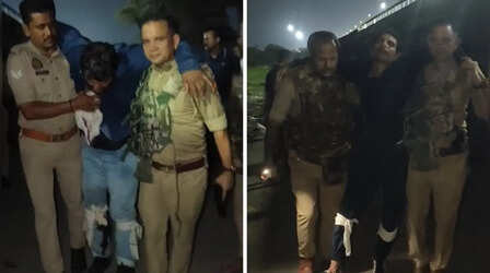 वाराणसी में पुलिस मुठभेड़ चांदी लूटकांड के दो आरोपी गिरफ्तार, एसओजी प्रभारी को लगी गोली