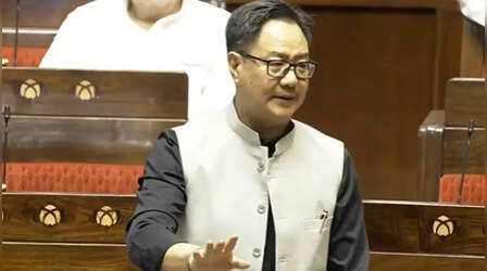'जब अमित शाह जवाब देंगे तो विपक्ष सुन नहीं पाएगा', गृह मंत्री की गैरमौजूदगी को लेकर विपक्ष के हंगामे पर बोले किरेन रिजिजू