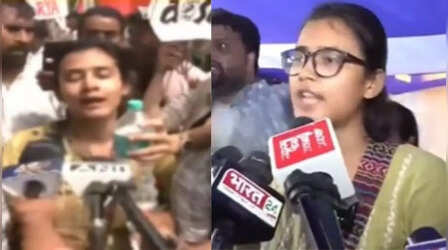 नेहा बोरा पर युवक ने फेंकी स्याही, पुलिस ने हिरासत में लिया, छात्रों के प्रदर्शन को समर्थन देने रांची पहुंची हैं AISA अध्यक्ष