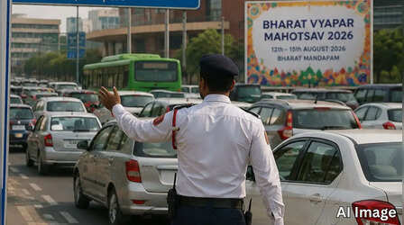 Delhi Traffic Advisory: भारत व्यापार महोत्सव के चलते दिल्ली में 4 दिन तक ट्रैफिक डायवर्जन, इन जगहों पर पार्किंग बैन