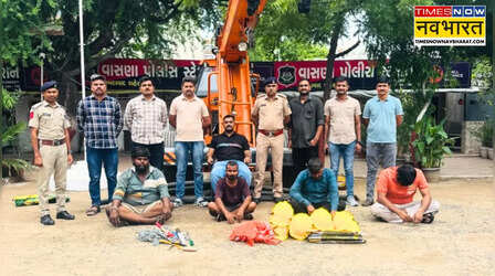 अहमदाबाद में रात के अंधेरे में BSNL की अंडरग्राउंड डक्ट पर धावा, 220 मीटर कॉपर केबल काटते चार आरोपी गिरफ्तार