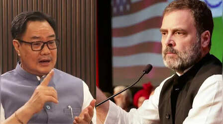 Video: 'मोदी सरकार के मंत्री कह रहे हैं-दिल्ली पुलिस की तारीफ करनी चाहिए' रिजिजू पर भड़के राहुल, कहा- सबसे बड़ा खतरा...
