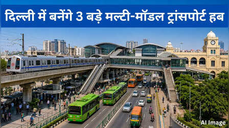 Delhi News: एक ही जगह मिलेगी मेट्रो, रेल, बस और RRTS की कनेक्टिविटी; बनेंगे 3 मल्टी-मॉडल ट्रांसपोर्ट हब