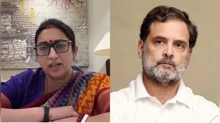 'जब राहुल गांधी अमेठी के MP थे, स्कूलों में बच्चे जमीन पर बैठते थे', छात्रों और वंदे मातरम् मुद्दे पर कांग्रेस पर बरसीं स्मृति ईरानी