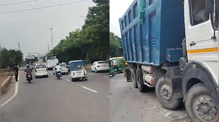 Greater Noida Traffic: हफ्ते के पहले ही दिन चार मूर्ति से पर्थला फ्लाईओवर तक गाड़ियों के पहिए थमे; ट्रक हादसे ने बढ़ाई आफत