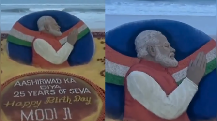 समुद्र किनारे चमके 2500 दीये! सुदर्शन पटनायक ने रेत पर उकेरी PM नरेंद्र मोदी की अद्भुत तस्वीर, देखें वायरल वीडियो