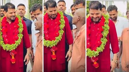 'कल रात मैंने सपना देखा कि आपका चुनाव चिन्ह साइकिल है', समर्थक की बात पर 'भक्क' कहकर हंस पड़े बृजभूषण शरण सिंह