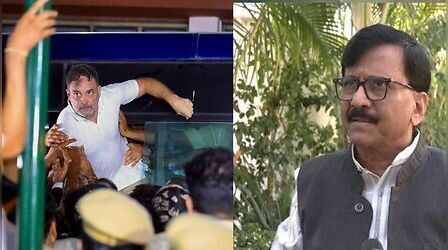 'आतंकवादियों की तरह बंदूक की नोक पर रोका गया'; EC ऑफिस मार्च के दौरान विपक्षी सांसदों की हिरासत पर भड़के संजय राउत