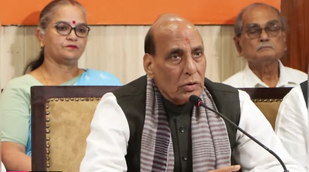 इमरजेंसी, सिखों का नरसंहार, राम भक्तों की खून की गंगा बहाने वाले लोगों को बचाना...कांग्रेस के तीन अक्षम्य अपराध- लखनऊ में बोले राजनाथ सिंह