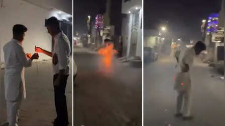 Viral Video: दिवाली पर हाथ से 'रॉकेट' जलाने का परिणाम! जो हुआ देखकर हंसते-हंसते हो जाएंगे लोटपोट