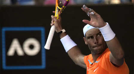 Australian Open 2023: काफी पसीना बहाने के बाद पहले दौर का मैच जीते राफेल नडाल