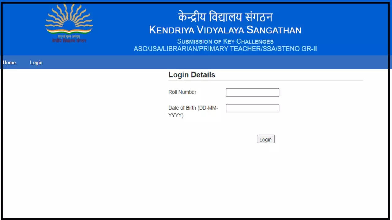 KVS New Answer Key Released