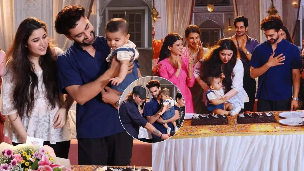 YRKKH के सेट पर धूम-धड़ाके से मना रोहित पुरोहित का जन्मदिन, सरप्राइज देने बेटे संग पहुंचीं पत्नी शीना बजाज