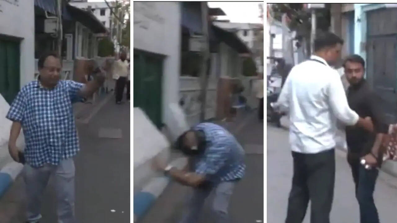 VIDEO: ममता बनर्जी के घर के बाहर हाई वोल्टेज ड्रामा, कुणाल घोष पर अंडों की बौछार; हमलावर ने क्यों किया ऐसा?