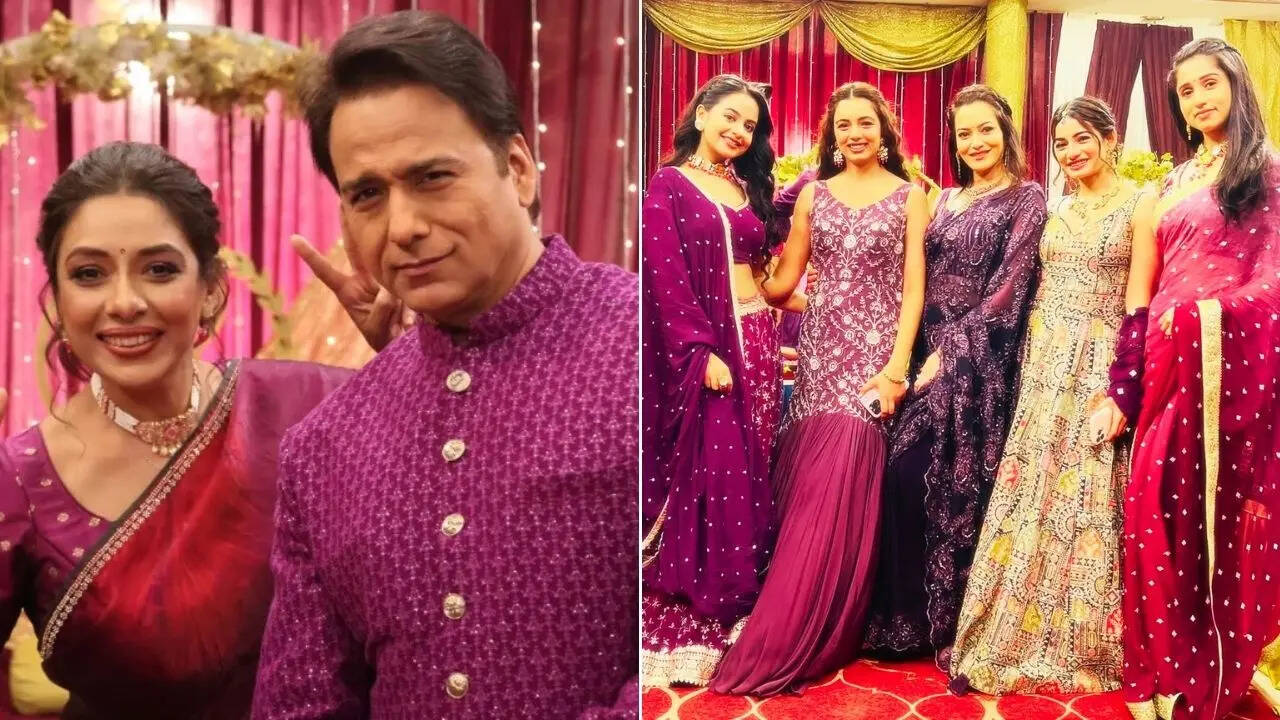 Anupamaa BTS Photos: कड़वाहट भुलाकर 'लड़की वाले' बना कोठारी परिवार, अनुपमा और दिग्विजय भी आए करीब!