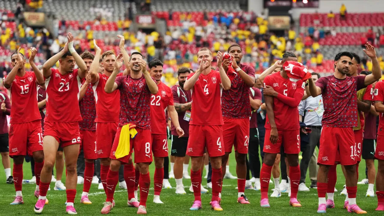 1954 के बाद पहली बार स्विट्जरलैंड FIFA वर्ल्ड कप क्वार्टर फाइनल में पहुंचा, कोलंबिया को पेनल्टी शूटआउट में 4-3 से रौंदा