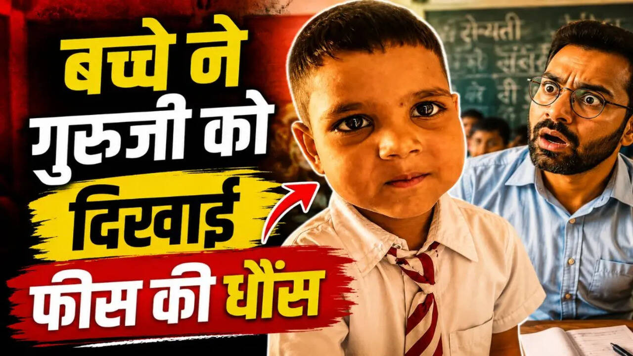 मास्टर जी के सामने इस बच्चे की दादागिरी देख लोगों की छूट गई हंसी, आप भी देखें यह मजेदार Video