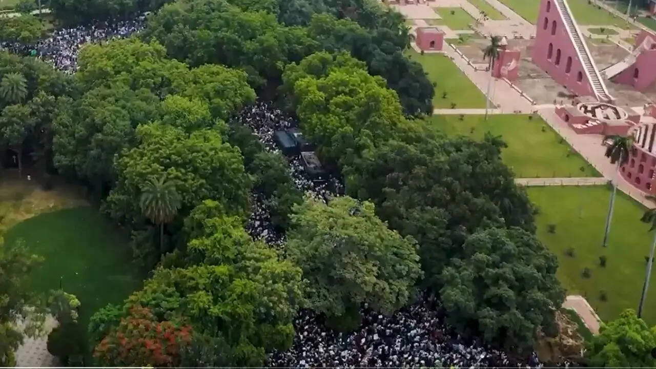 CJP Parliament March: संसद मार्ग पर CJP प्रदर्शन की ड्रोन रिकॉर्डिंग जांच के घेरे में, दिल्ली पुलिस का बड़ा बयान