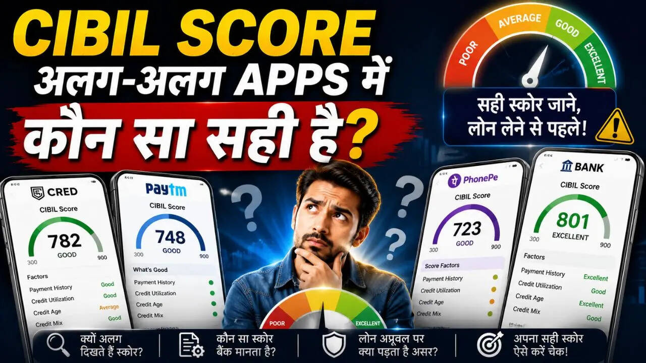 अलग-अलग UPI ऐप्स पर अलग-अलग क्यों दिखता है CIBIL Score? कहां दिखेगा सही स्कोर